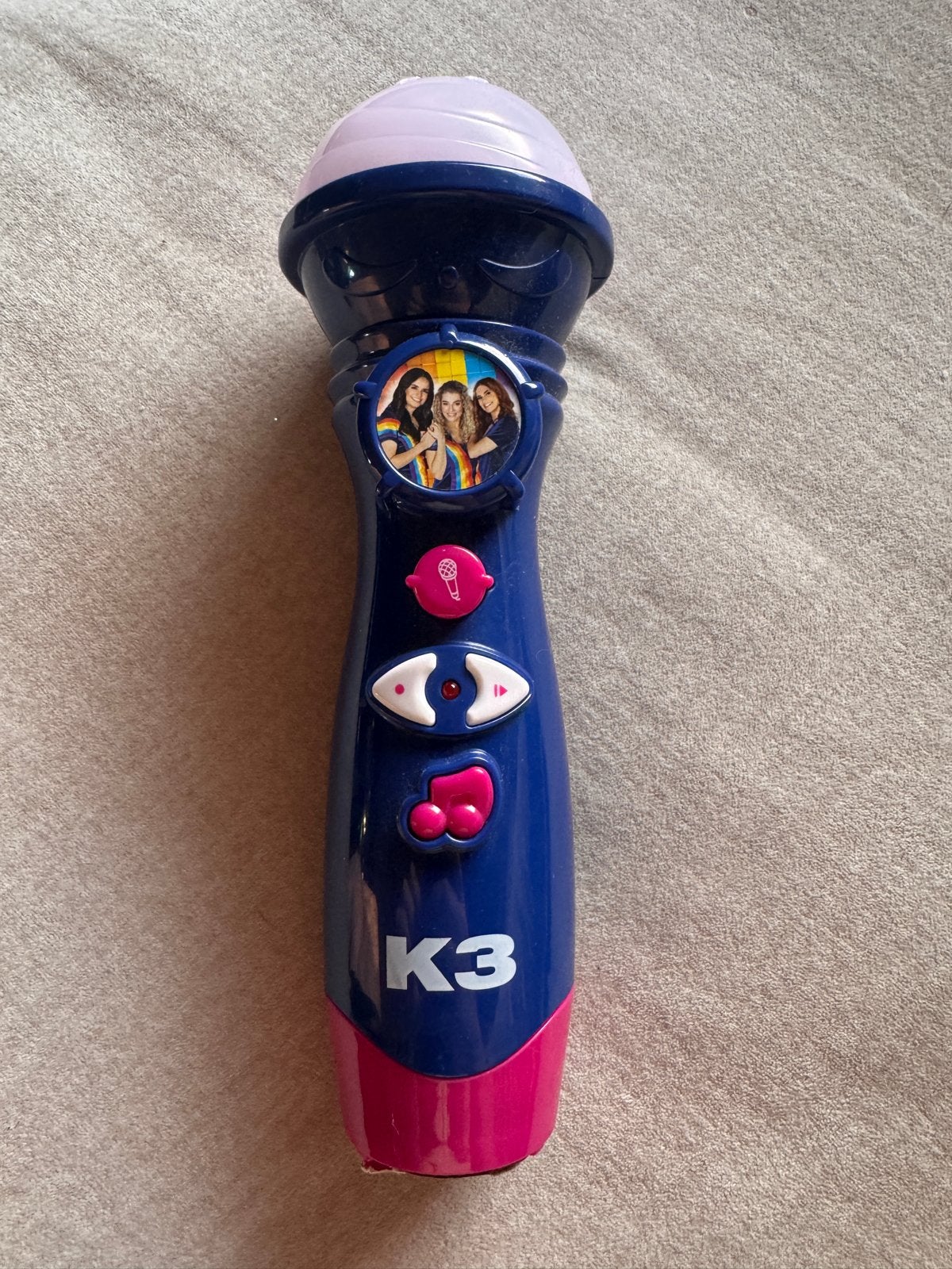 K3 Microfoon met licht en geluid, Ophalen of Verzenden, Zo goed als nieuw, Elektronica, Met licht