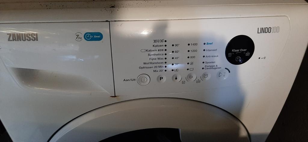 Zanussi lindo 100 7 kg , lager defect, 6 tot 8 kg, Ophalen of Verzenden, 1200 tot 1600 toeren, Minder dan 85 cm