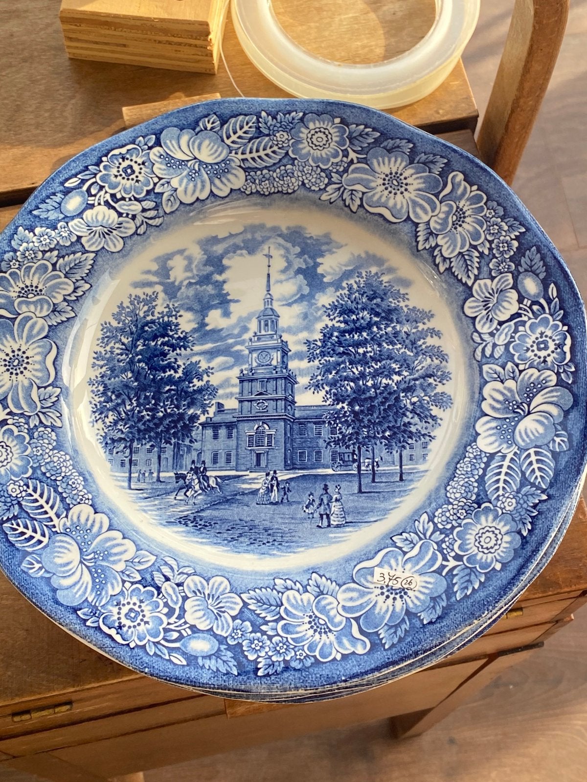 4x dinerbord Liberty Blue gaaf, England, Ophalen of Verzenden