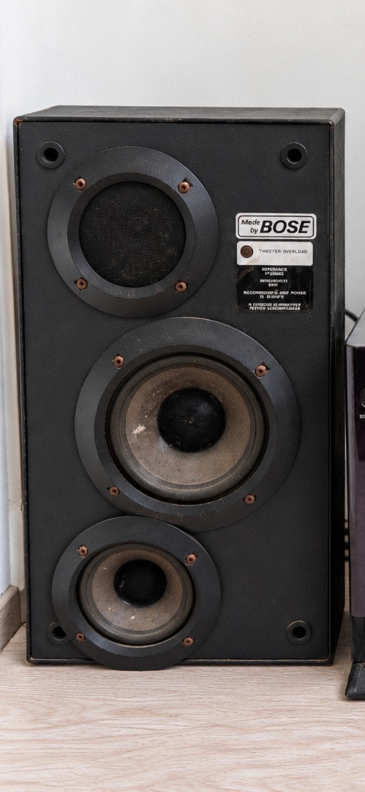 Vintage Bose luidspreker 3 speakers zwart, Ophalen of Verzenden, Minder dan 60 watt, Bose