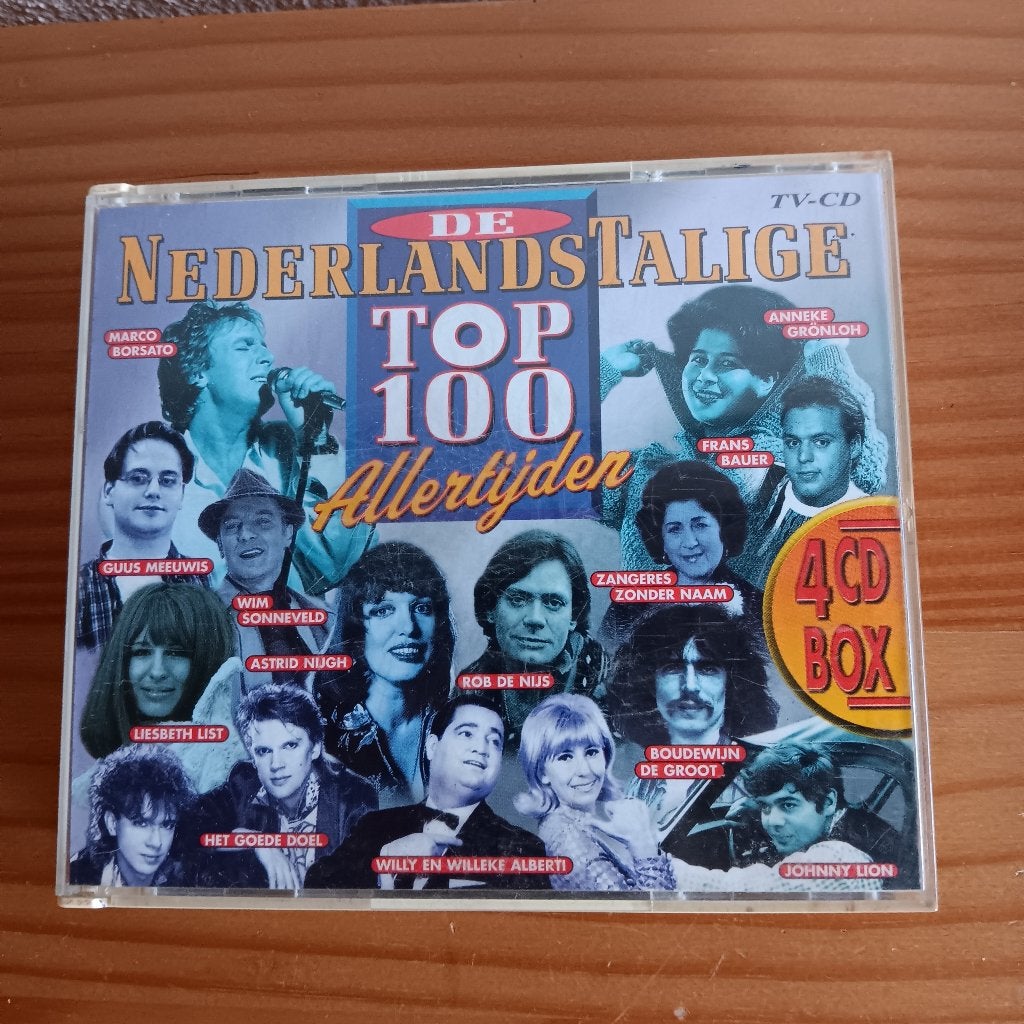 De Nederlandstalige Top 100 Allertijden - 4CD Box, 1996, Ophalen of Verzenden, Gebruikt, Levenslied of Smartlap