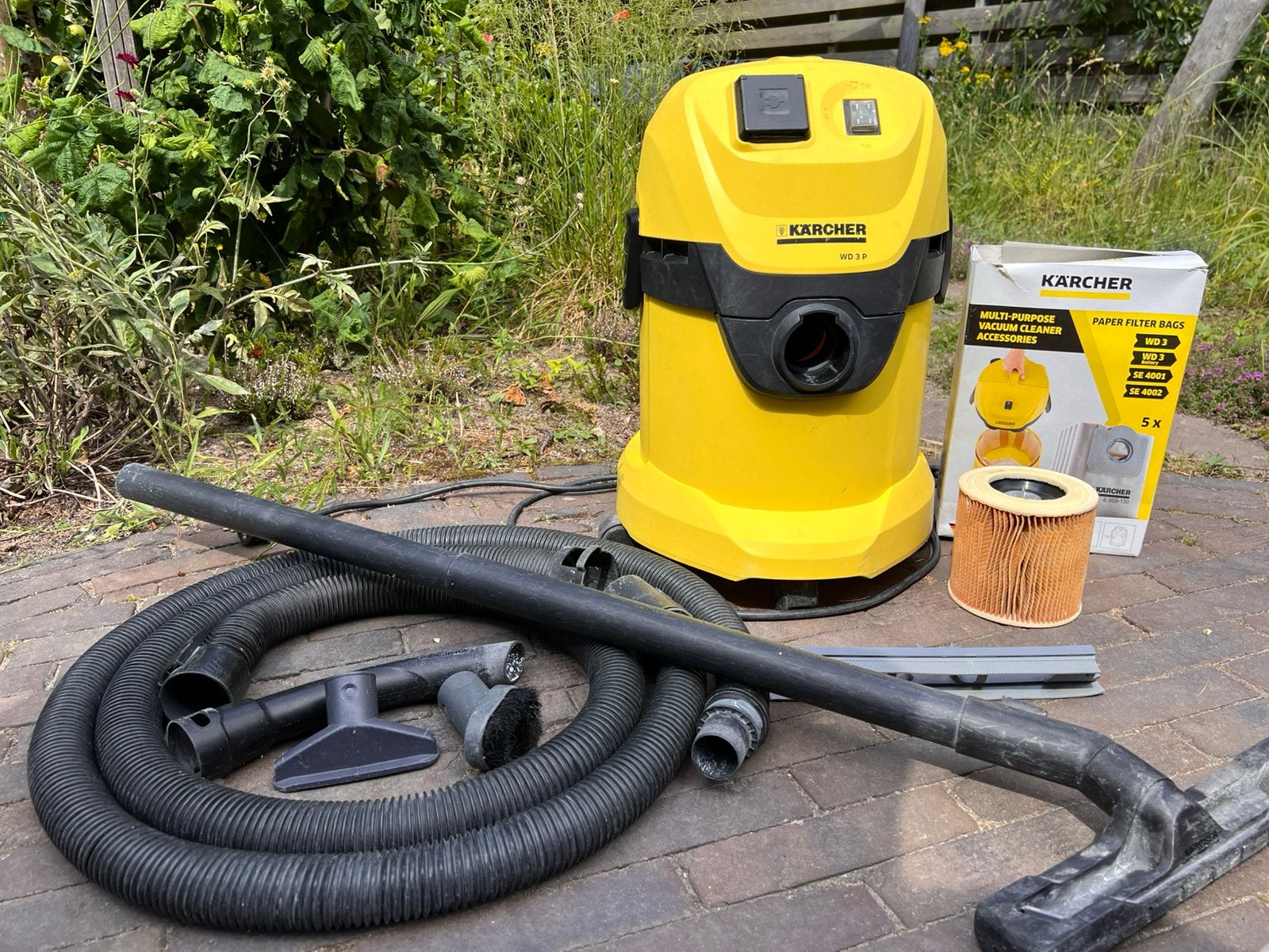 Karcher WD3P stofzuiger, Ophalen of Verzenden, Gebruikt, Waterstofzuiger