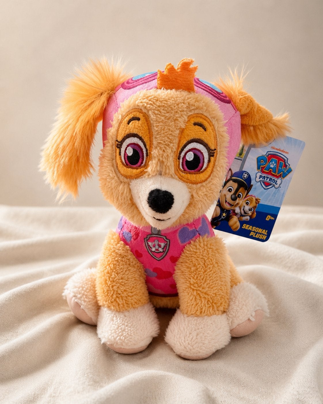 PAW Patrol Skye Knuffel – Seasonal Plush – Roze, Ophalen of Verzenden, Nieuw, Hond