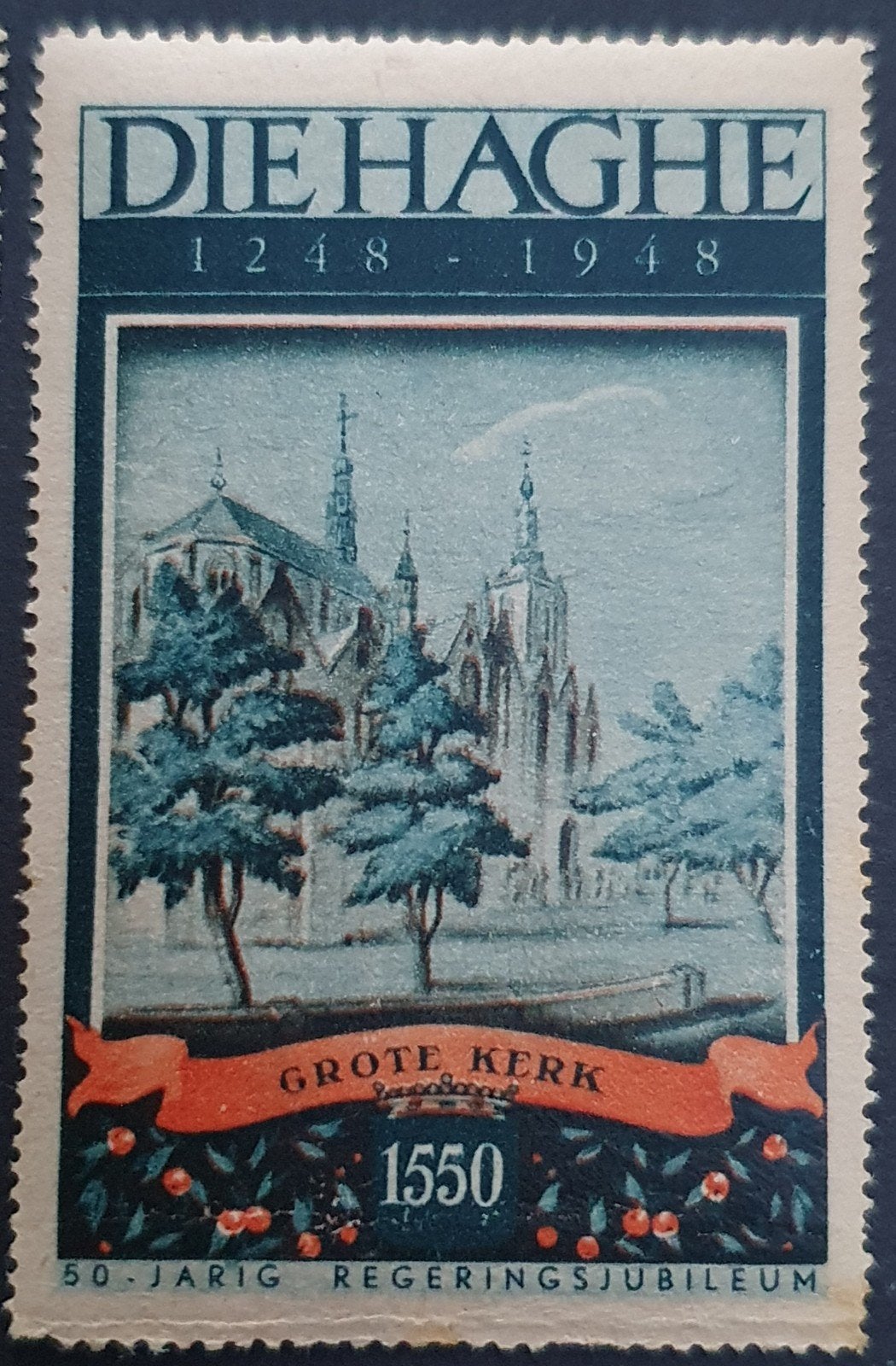 Cinderella Den Haag "Grote Kerk", Postzegels en Munten, Postzegels | Nederland, Ophalen of Verzenden