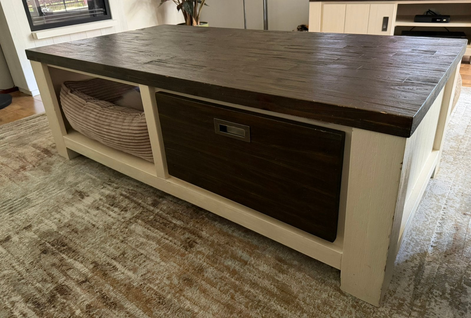 Salontafel, Huis en Inrichting, Tafels | Salontafels, Ophalen, Gebruikt, 100 tot 150 cm, 50 tot 100 cm
