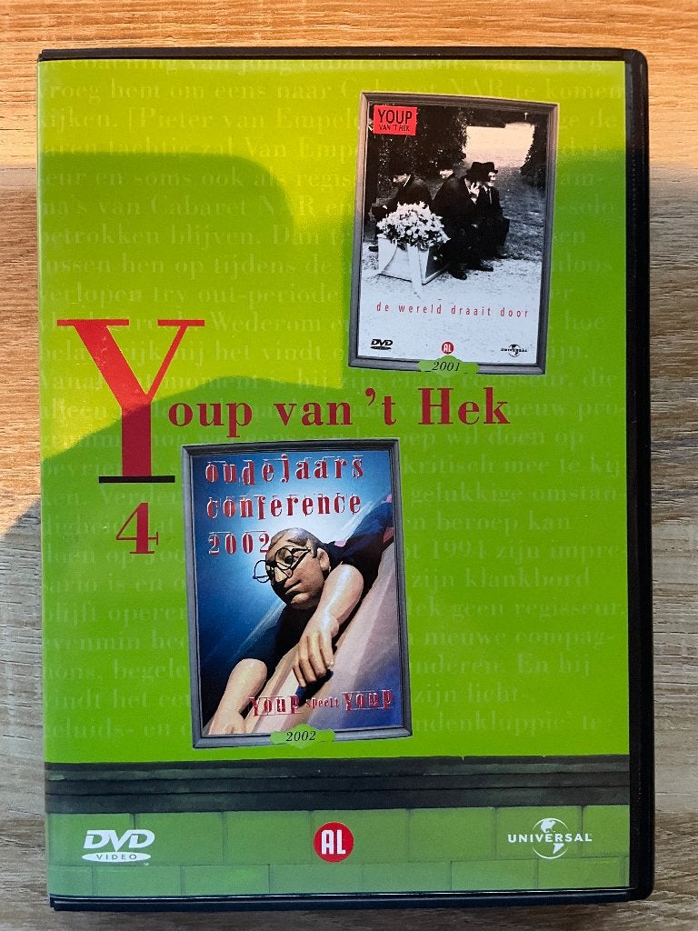 Youp van 't Hek de Wereld Draait Door (2001) - dvd, Stand-up of Theatershow, Gebruikt, Alle leeftijden, Youp van 't Hek