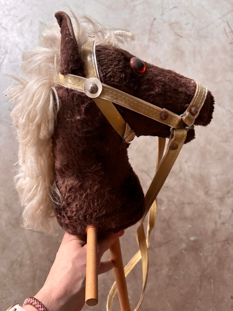 Antiek/vintage stokpaard, Ophalen, Gebruikt