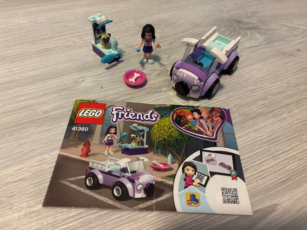 LEGO Friends 41360: Emma's mobiele dierenkliniek, Ophalen of Verzenden, Zo goed als nieuw, Complete set, Lego