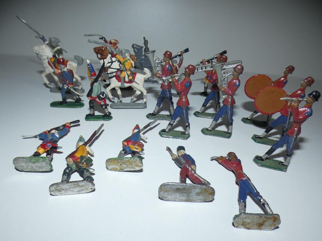 Te koop 19 antieke tinnen soldaten, Antiek en Kunst, Antiek | Speelgoed, Ophalen of Verzenden