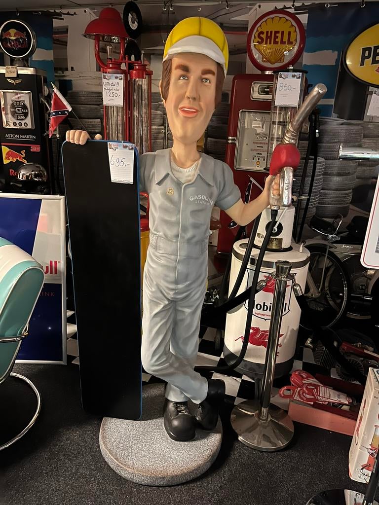 Mooie decobeelden Gasboy Big Boy Elvis Esso, Betty Boop  etc