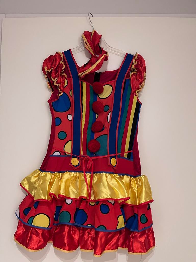 Clownsjurkje Carnaval - Maat M, Carnaval, Kleding, Gedragen, Ophalen