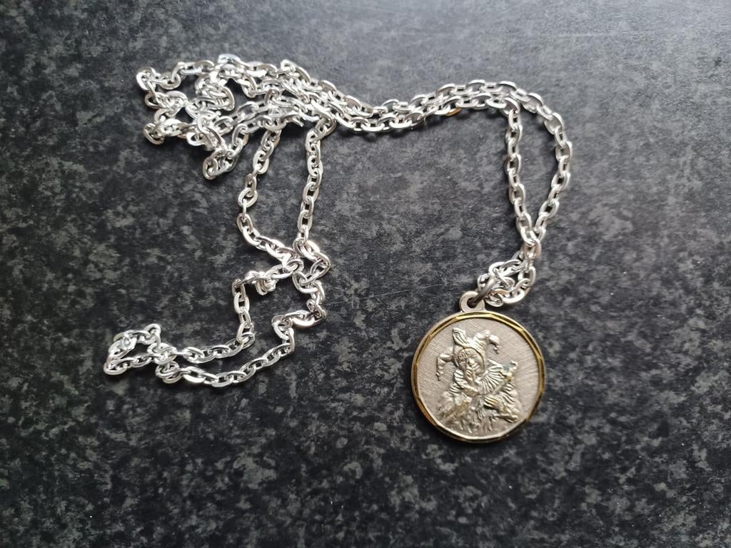 Carnavals medaille onderscheiding nar aan ketting 1985, Ophalen, Overige materialen, Nederland
