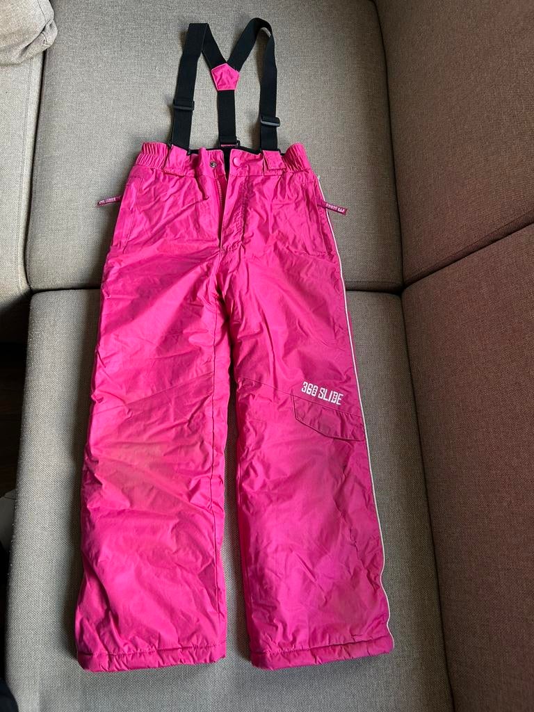 Skibroek roze maat 122/128, Kinderen en Baby's, Kinderkleding | Maat 122, Ophalen of Verzenden, Gebruikt, Broek