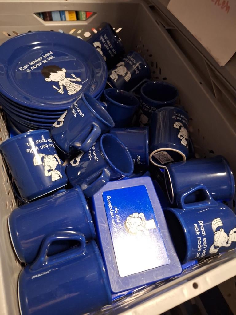 Blue Band Servies Collectie, Ophalen of Verzenden, Zo goed als nieuw, Overige stijlen, Aardewerk