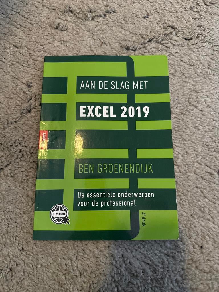 Aan de slag met Excel 2019, Boeken, Ophalen of Verzenden, Zo goed als nieuw, Overige niveaus