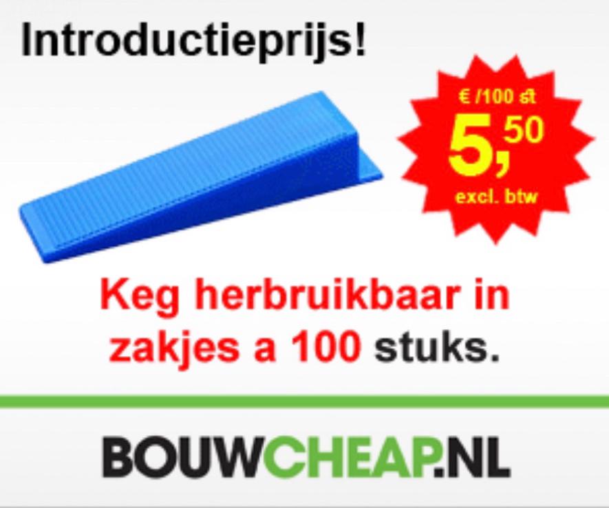 Leveling tang en systeem goedkoop en uit voorraad, Verzenden, Nieuw, Overige materialen, 10 m² of meer