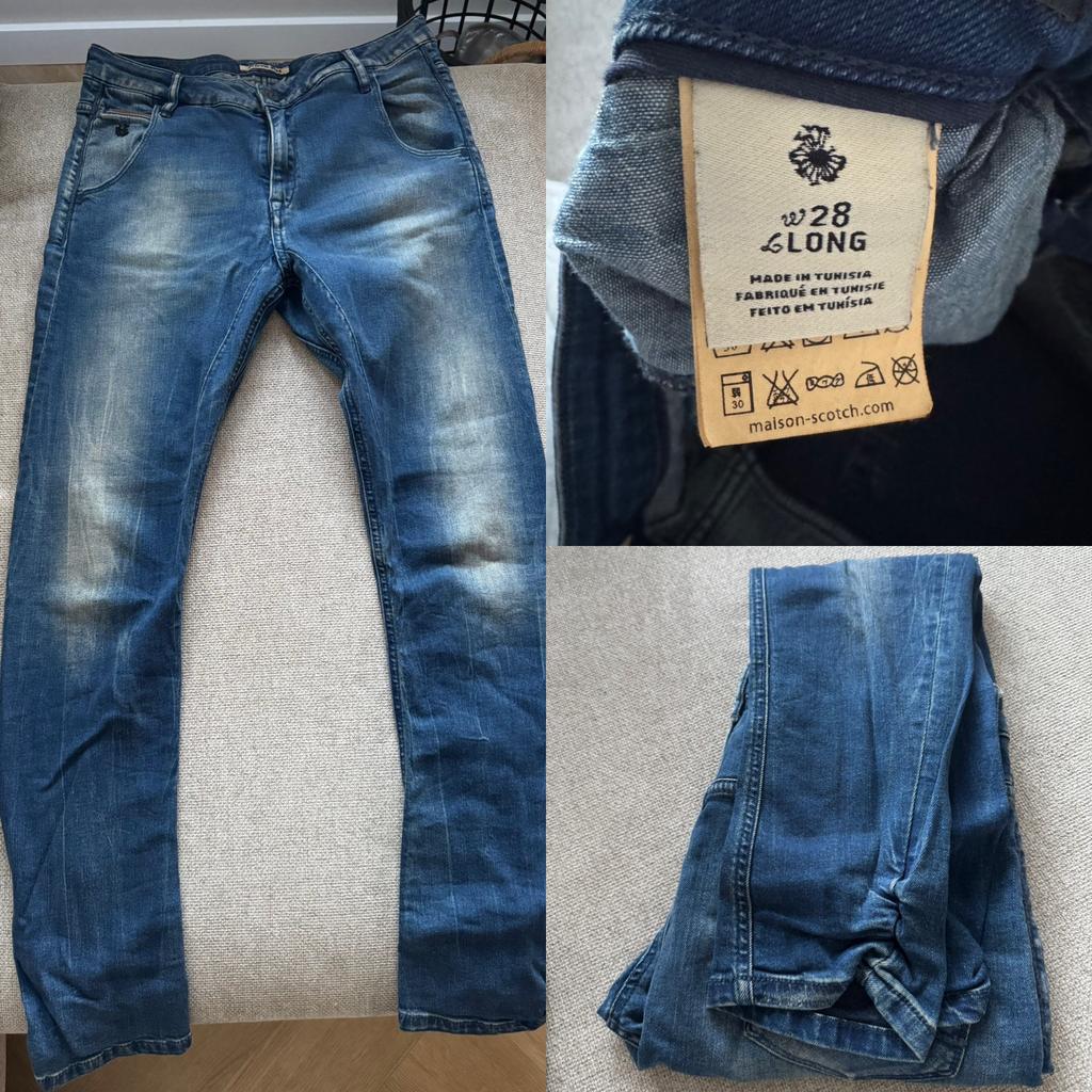 Maison Scotch jeans W28/LONG – nieuw zonder prijskaartje, Ophalen of Verzenden, Nieuw, Blauw, W28 - W29 (confectie 36)