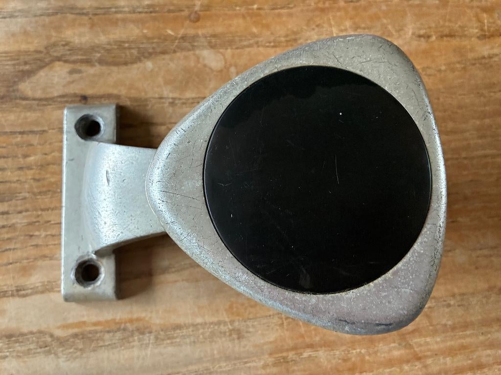 Vintage aluminium deurgreep deurduwer deurklink klink, Ophalen of Verzenden, Gebruikt, Overige materialen, Klink of Kruk