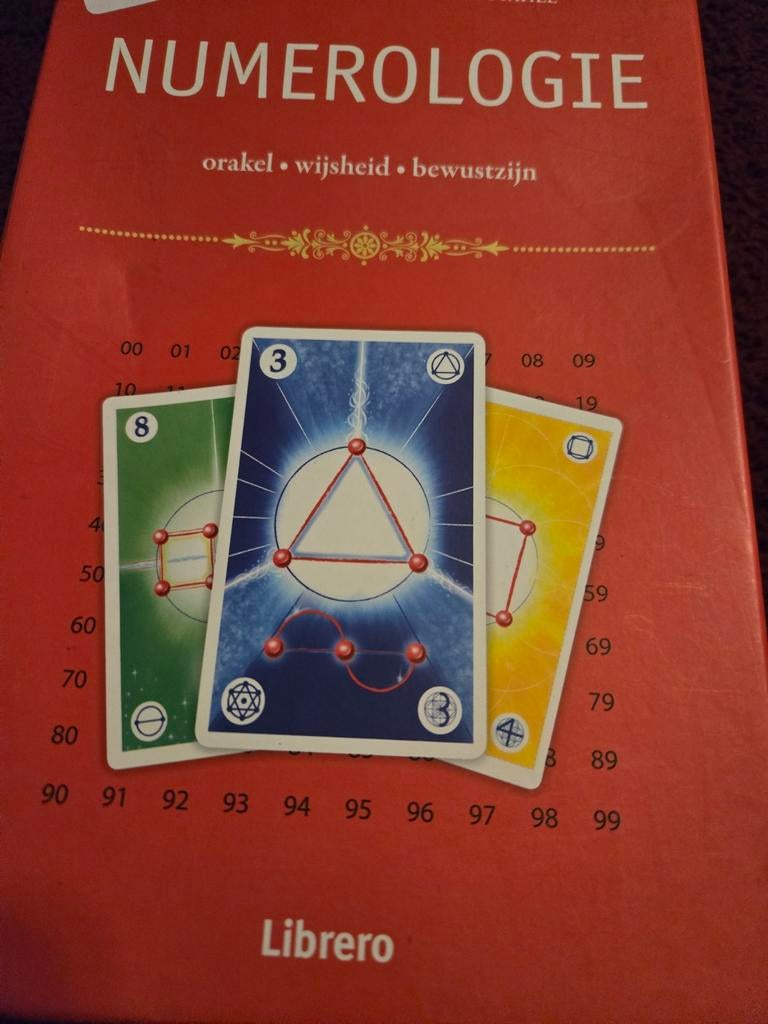 Numerologie Boek + Kaarten - Orakel, Wijsheid, Bewustzijn, Achtergrond en Informatie, Spiritualiteit algemeen, Ophalen of Verzenden