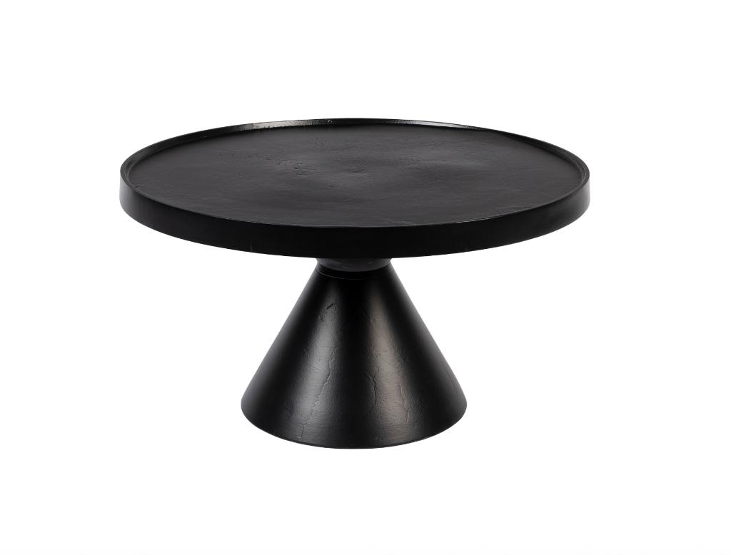 Zuiver Floss Salontafel Zwart | Van €299, nu, 50 tot 100 cm, Rond, Nieuw, Zuiver