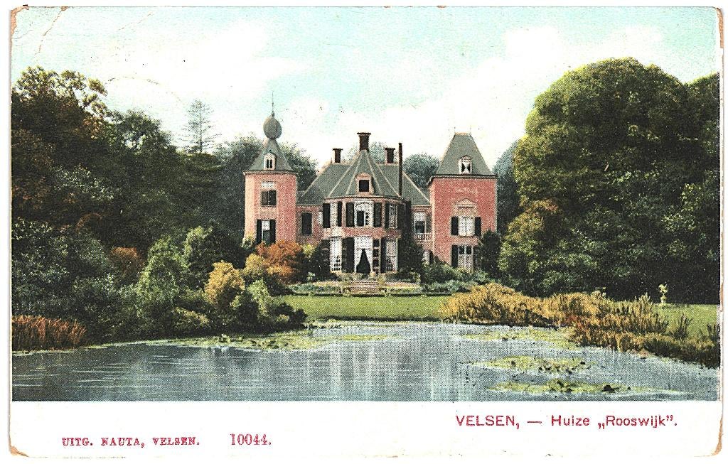 966284 Velsen NH 1907 Huize Rooswijk Postzegel afgeweekt, Ophalen of Verzenden, Voor 1920, Gelopen, Noord-Holland