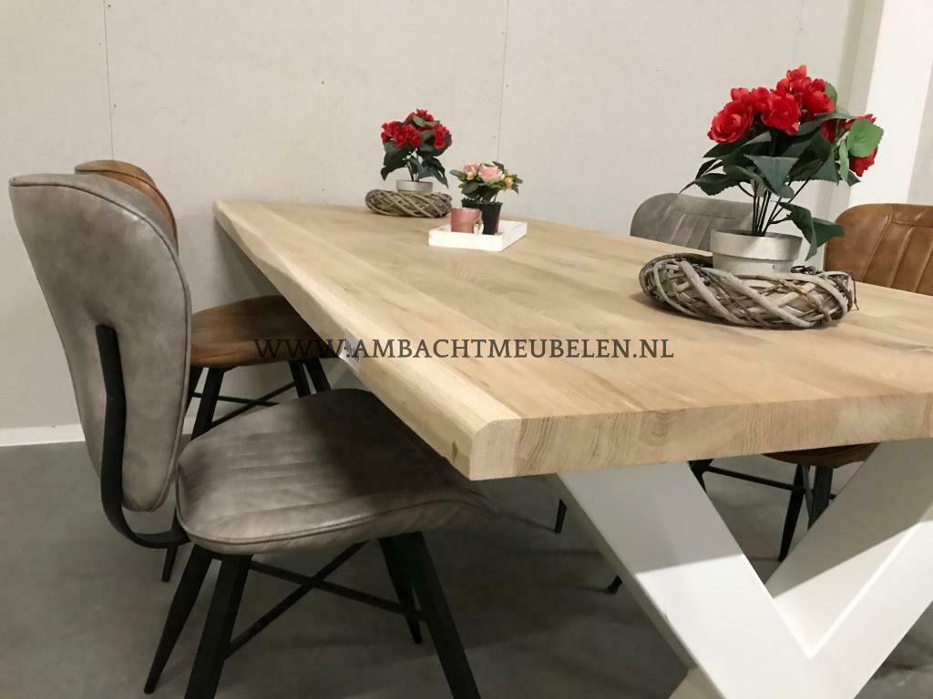 Eiken tafels BOOMSTAM Tafel in ELKE FORMAAT Rond Recht Ovaal, Ophalen of Verzenden, Nieuw, Ovaal, Grenenhout