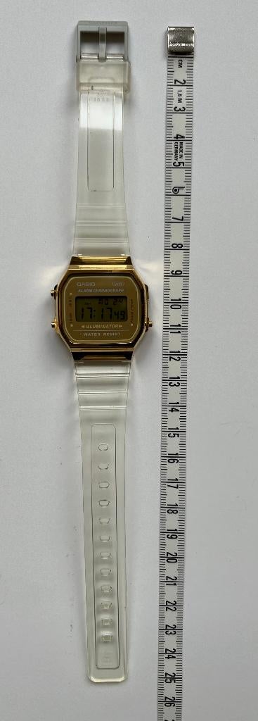 Casio Retro/vintagestijl horloge unisex (A168XESG-9AEF), Casio, Kunststof, Polshorloge, Kunststof