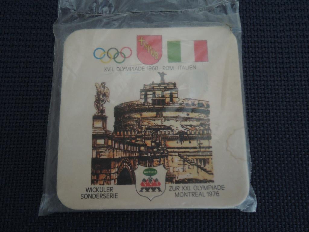 Zes bierviltjes van de Olympische spelen in Rome in 1960, Ophalen of Verzenden, Nieuw