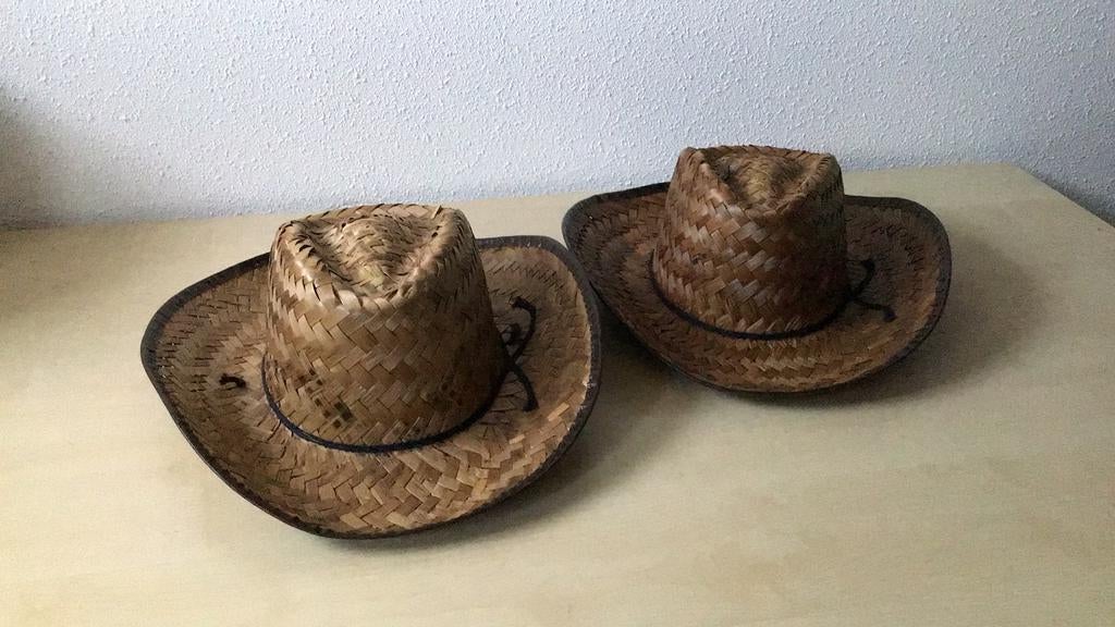 2 cowboy hoeden, Ophalen of Verzenden, Zo goed als nieuw