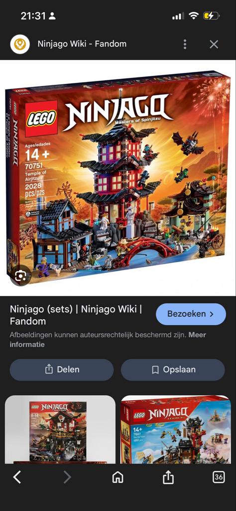 Lego Ninjago Sets te koop of ruilen, Kinderen en Baby's, Speelgoed | Duplo en Lego, Ophalen of Verzenden, Gebruikt, Complete set