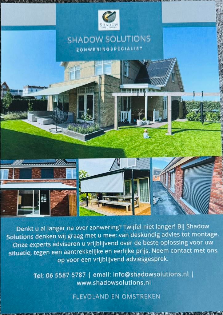 Zonwering en rolluiken/ screens, Diensten en Vakmensen, Zonweringinstallateurs, Garantie, Terrasoverkappingen