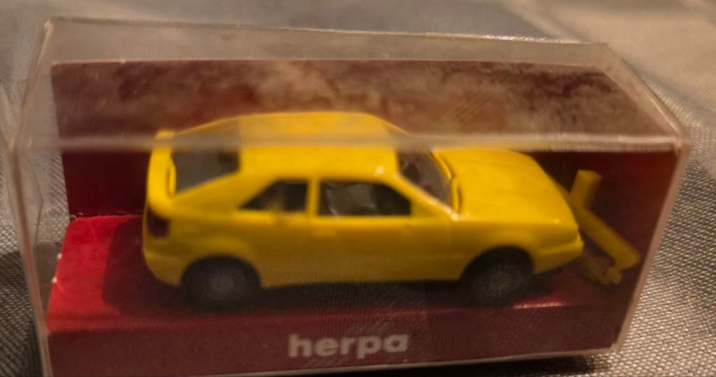 Volkswagen Corrado geel Herpa schaal 1 op 87, Auto, Corrado, Nieuw, Ophalen of Verzenden