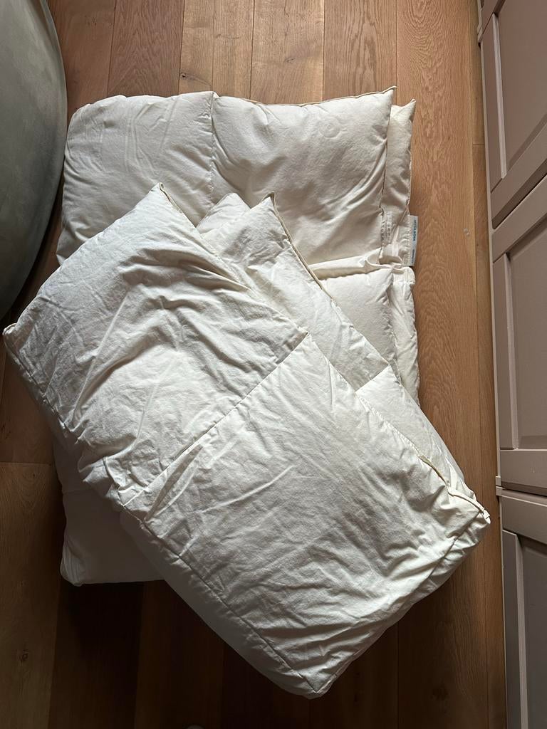 Ikea Mysa Ronn Goose Dekbed - 2 stuks, Gebruikt, Eenpersoons, Wit, Ophalen of Verzenden