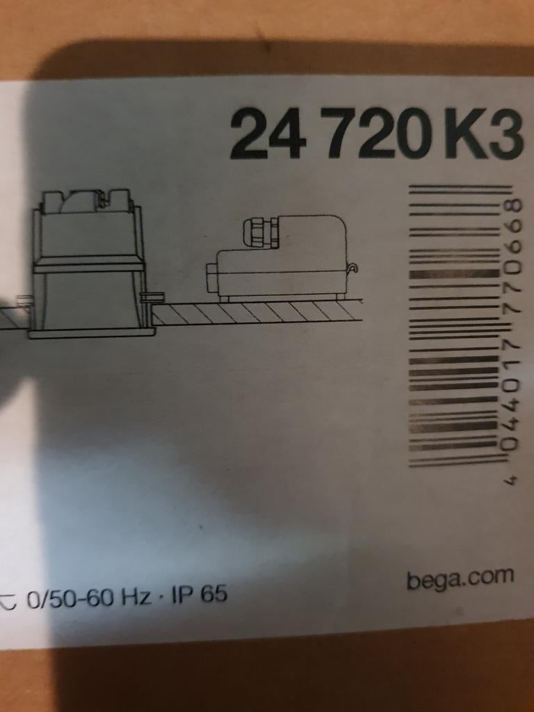 Bega  Plafondinbouwlamp LED, Ophalen of Verzenden, Nieuw, Minder dan 50 cm
