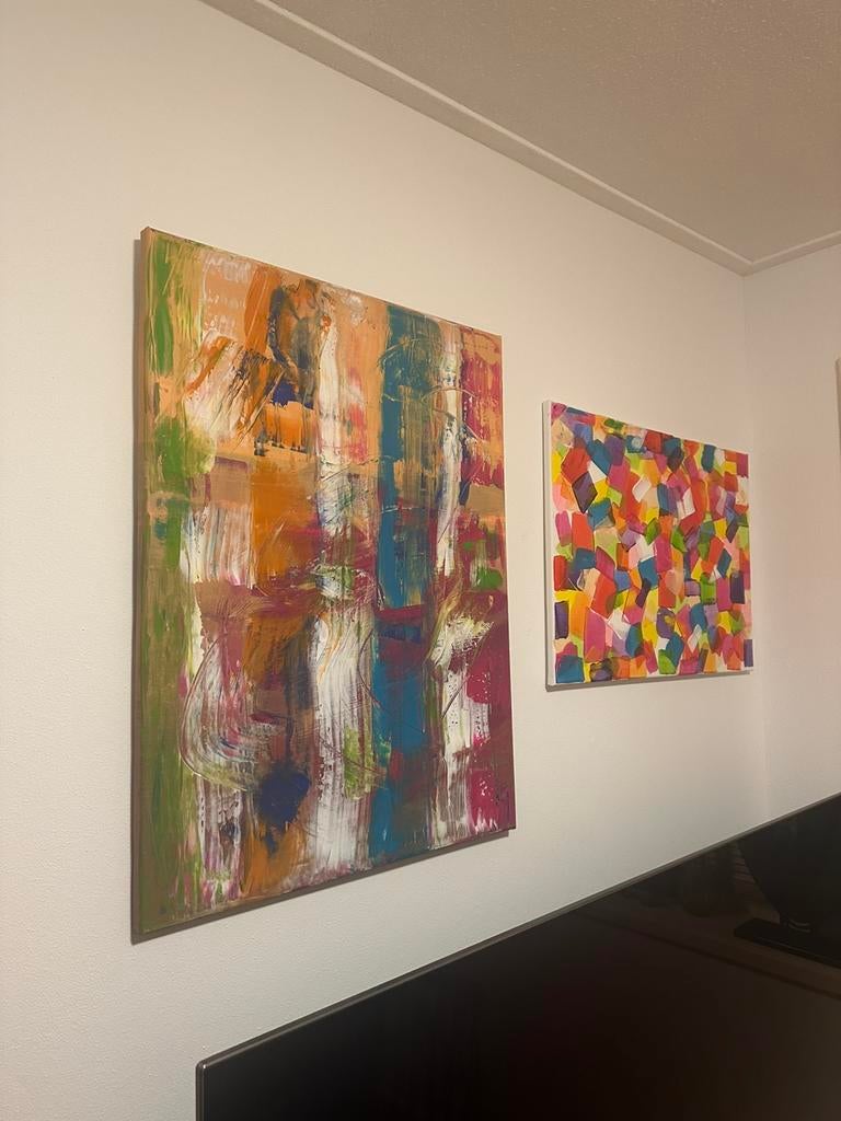 Abstract schilderij 3, Antiek en Kunst, Ophalen of Verzenden