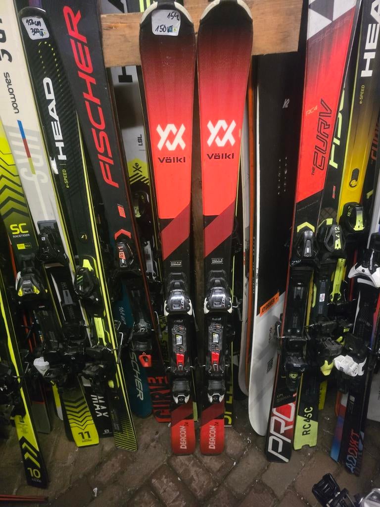 154cm VOLKL DEACON 74 CARVE SKIS, Sport en Fitness, Overige merken, 160 tot 180 cm, Ophalen of Verzenden, Zo goed als nieuw