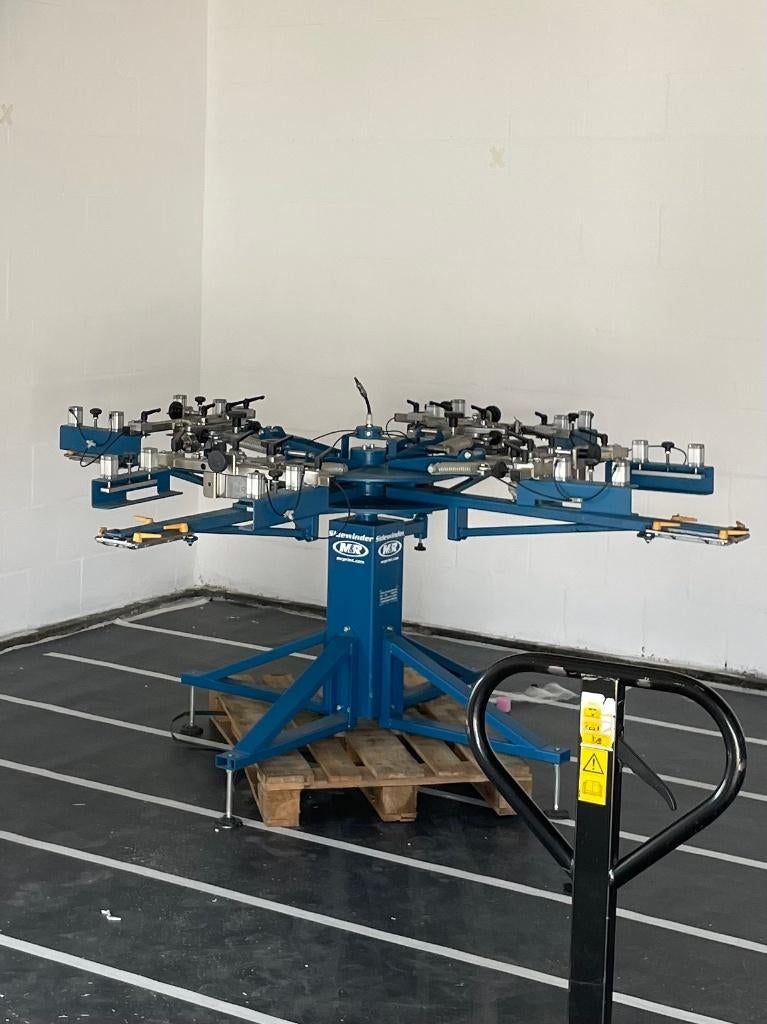 M&R SIDEWINDER Manuele zeefdruk caroussel uitstekende staat, Ophalen, Zo goed als nieuw