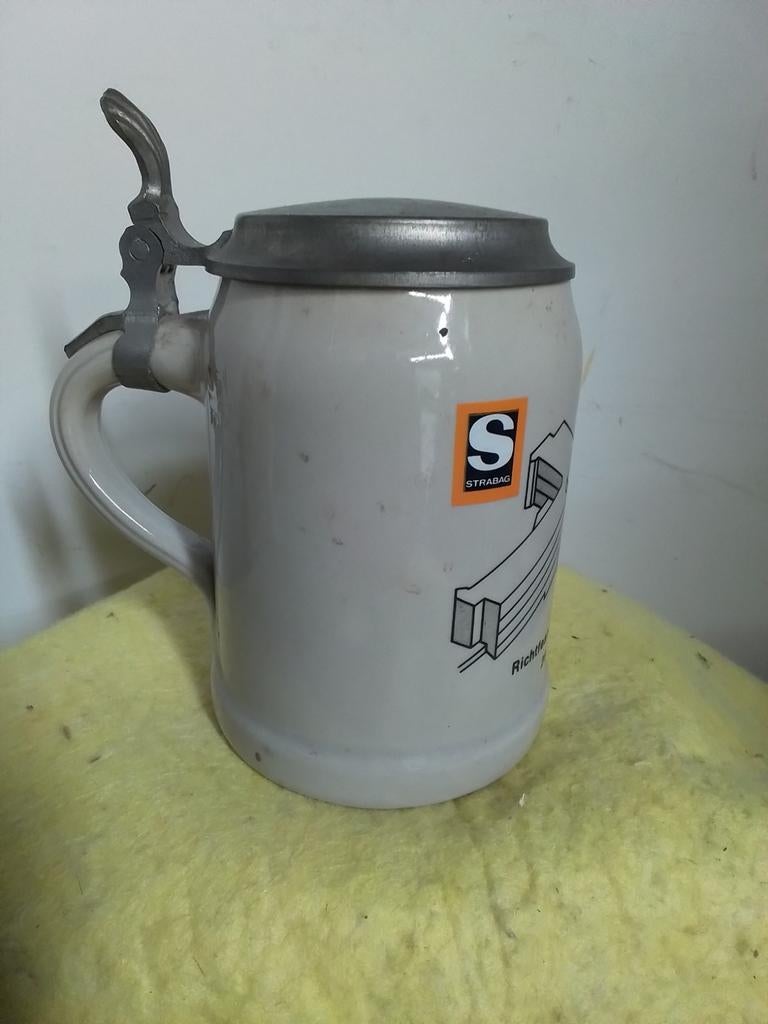 2040) mooie oude bierpul PHILIPS-'STRABAG, Ophalen of Verzenden, Zo goed als nieuw, Pul(len), Overige merken