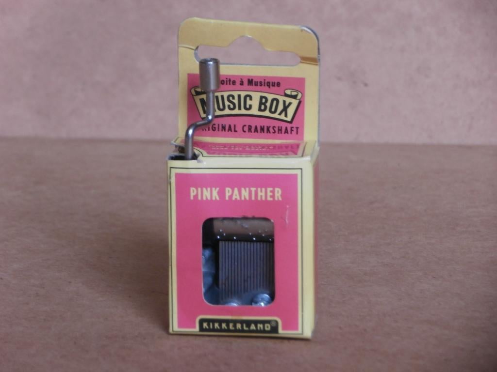Speeldoosje Pink Panther Kikkerland muziek doosje muziekdoos, Muziek en Instrumenten, Ophalen of Verzenden, Zo goed als nieuw
