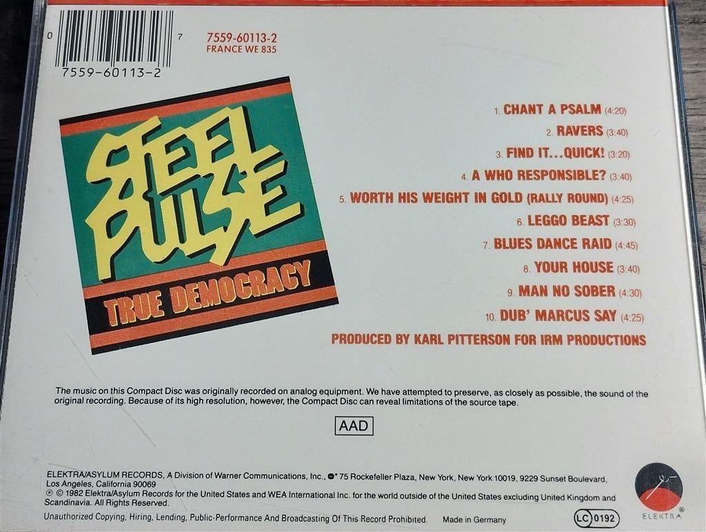 Steel Pulse ‎- True Democracy, Ophalen of Verzenden, Zo goed als nieuw