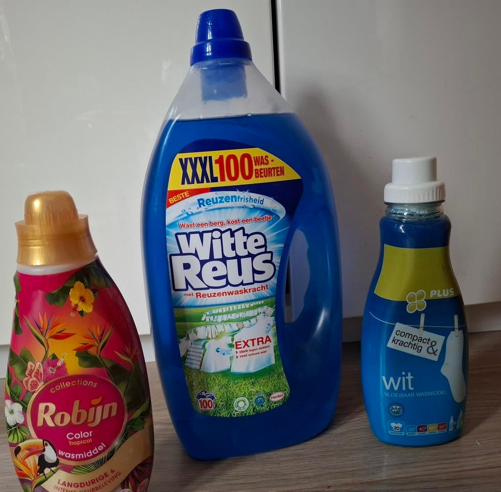 Wasmiddel: Witte Reus & Robijn, Ophalen, Schoonmaakmiddel