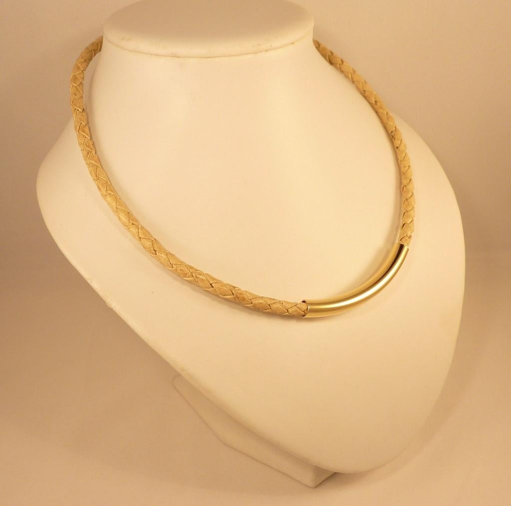Exclusieve ketting met zwevende kralen.   ., Overige materialen, Verstelbaar, Verzenden, Nieuw