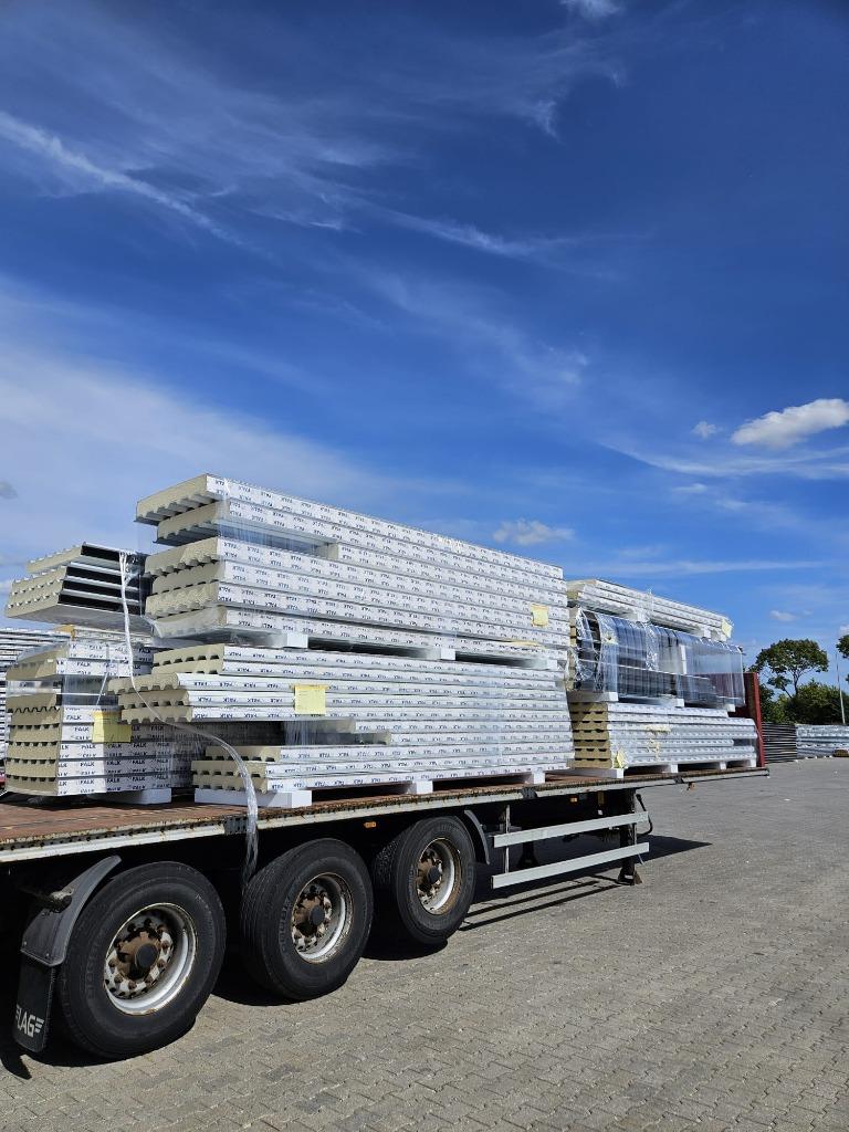 Dakpanelen grijs 100 en 130mm, Doe-het-zelf en Verbouw, Platen en Panelen, Zo goed als nieuw, Overige materialen, 100 mm of meer