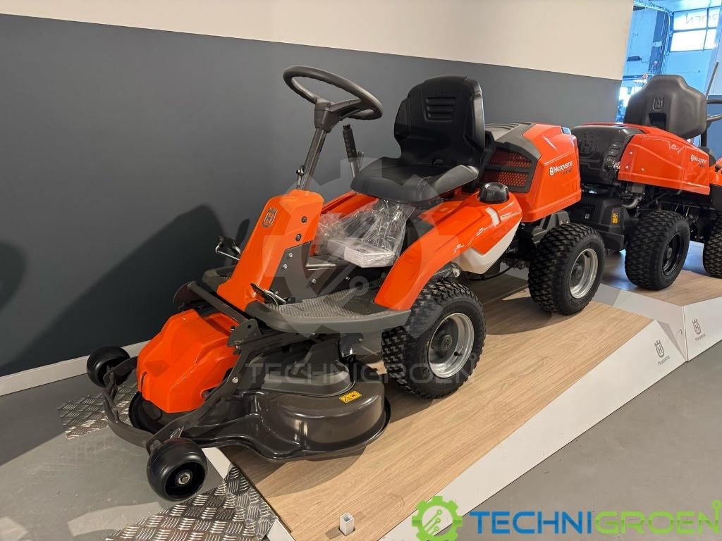 Husqvarna R 214C Rider frontmaaier incl. 94cm combi dek!, Ophalen, Nieuw, 90 tot 120 cm, Opvangbak