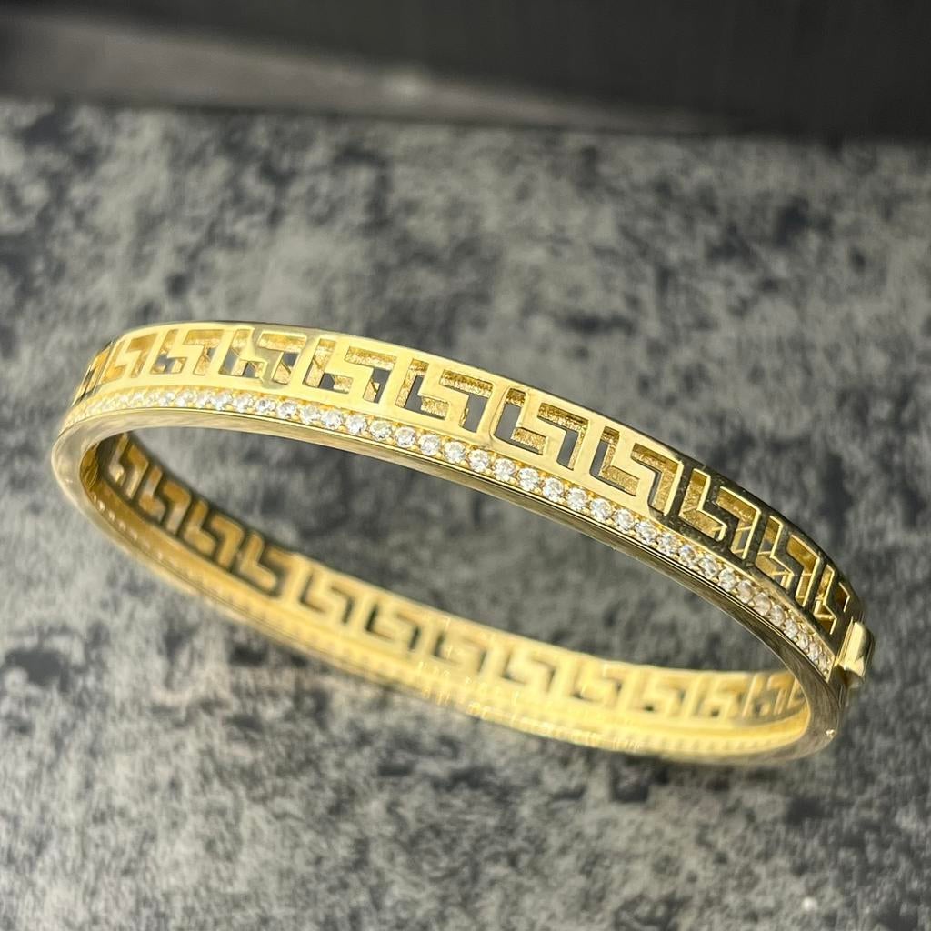 14 karaats gouden armband versace schakel dames, Sieraden, Tassen en Uiterlijk, Armbanden, Ophalen of Verzenden, Zo goed als nieuw
