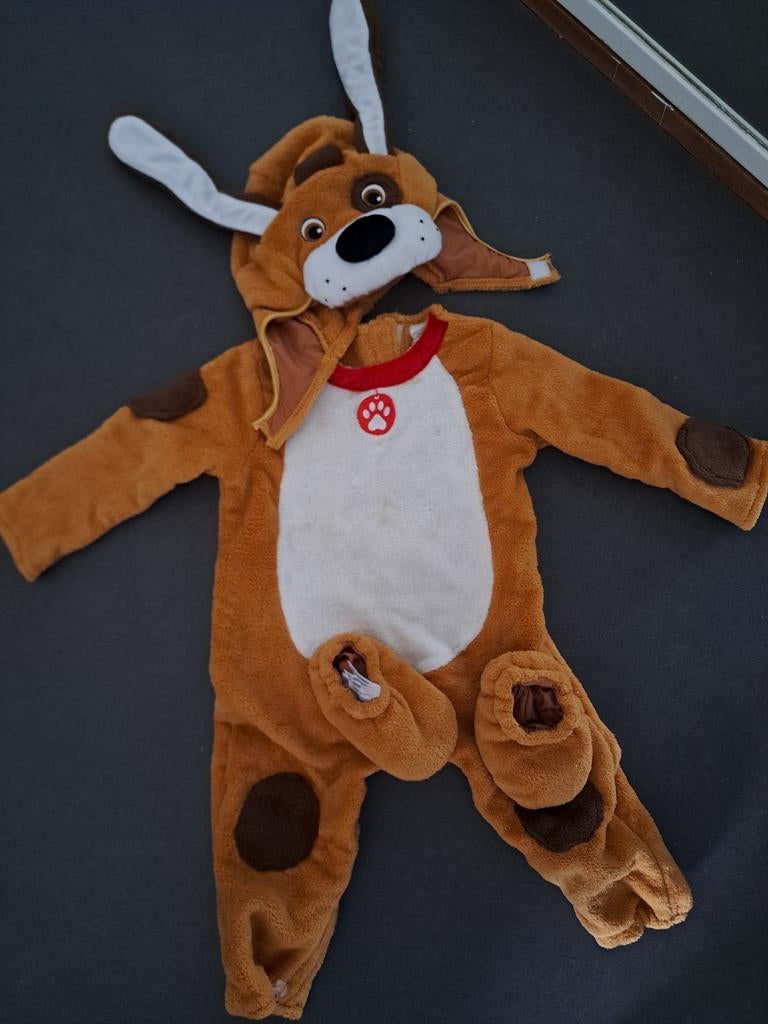 Carnavalspakje "hond", voor kindjes 12-24 maanden, Ophalen, 104 of kleiner, Jongen of Meisje