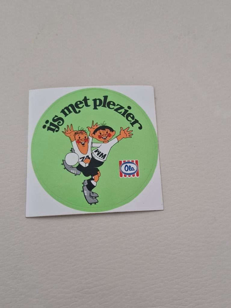 5532 Vintage Ola IJspret Sticker, Ophalen of Verzenden, Gebruikt, Overige typen