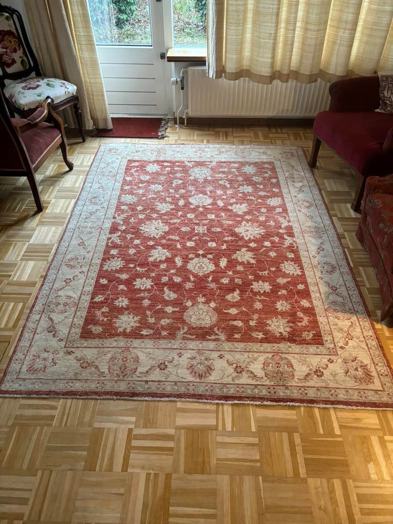 Persisch tapijt, handgeknoopt, Pakistan Ziegler 171x236 cm, Huis en Inrichting, Stoffering | Tapijten en Kleden, Zo goed als nieuw