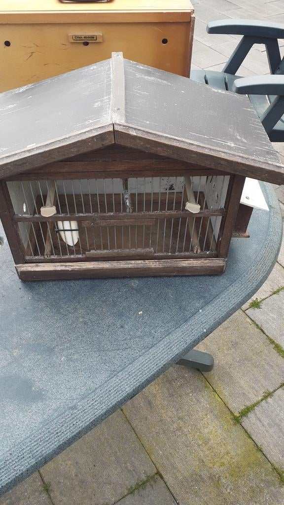 Te koop div vogelspullen, Ophalen, Hout, Vogelkooi