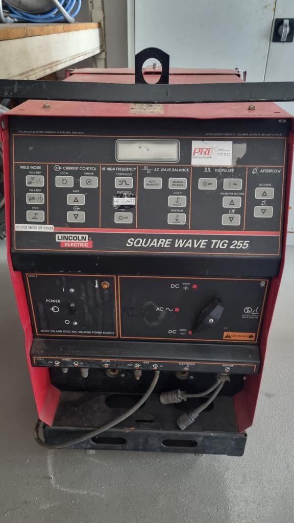 Lincoln Square Wave TIG 255 Lasmachine, Doe-het-zelf en Verbouw, Ophalen, Gebruikt, 250 ampère of meer, Tig